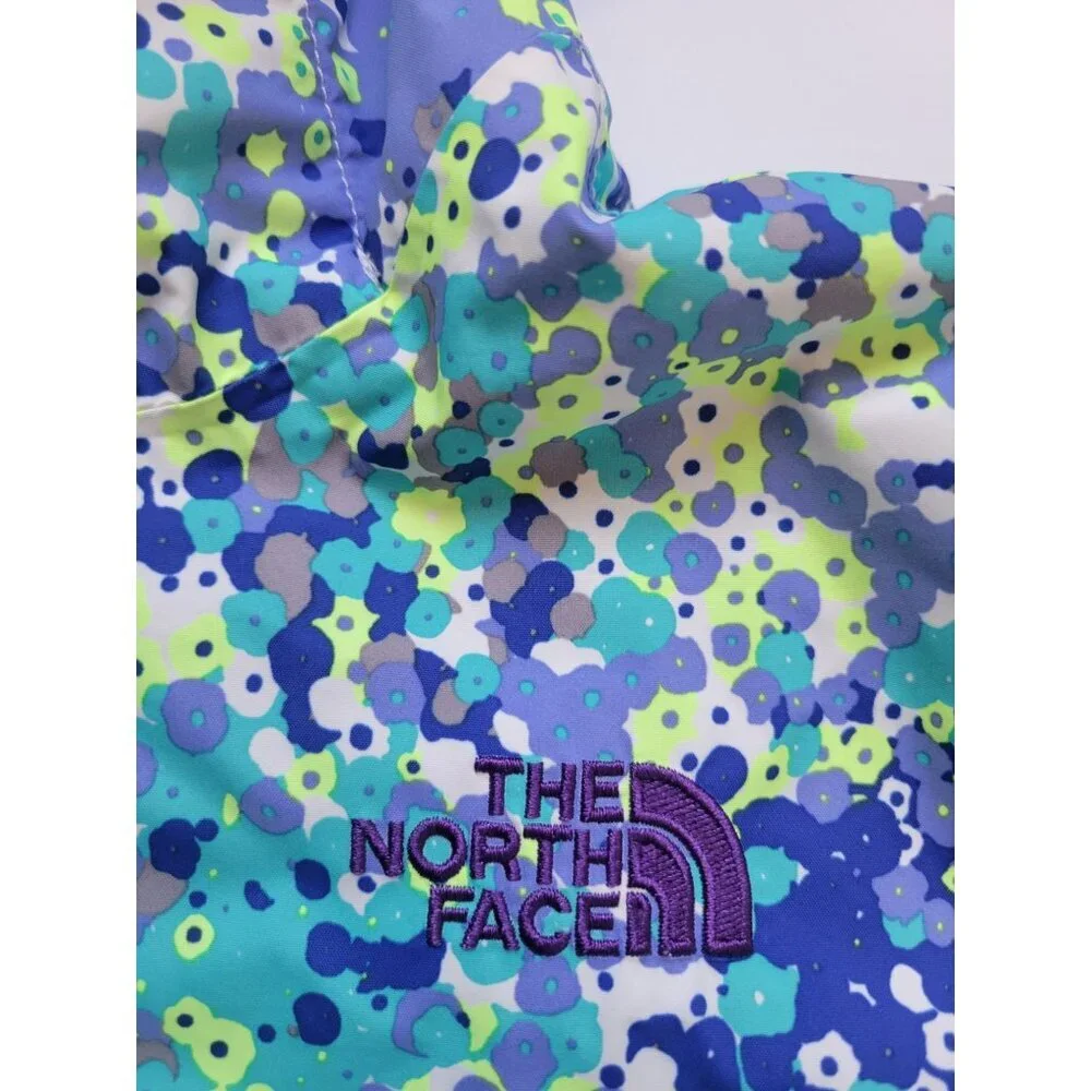 The North Face Multi Colored Hooded Lightweight Girl Jacket Size L Outer Wear - Picture 3 of 9